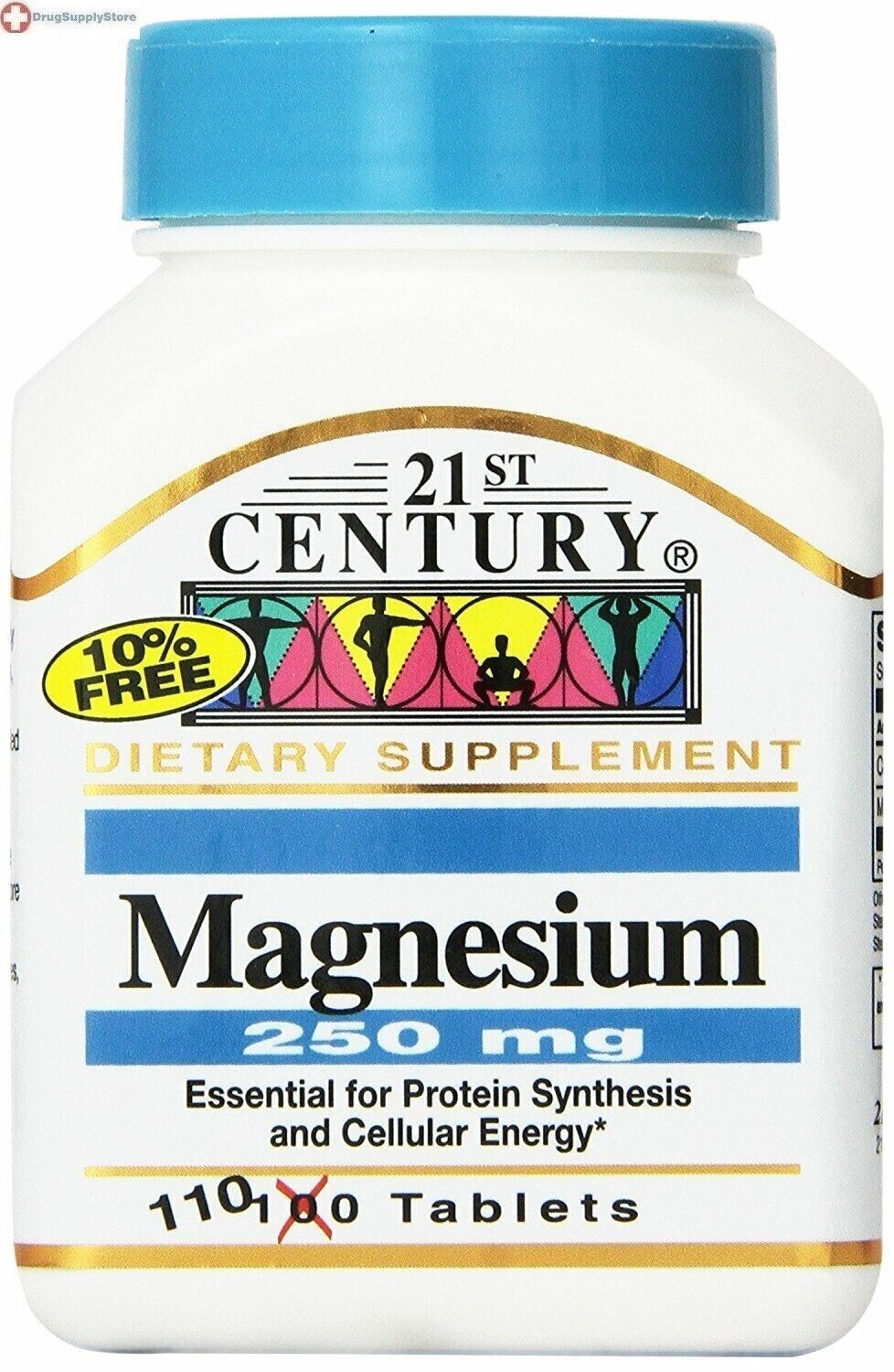 21st Century Magnesium 250mg Tablets 110ct  : 3 packs