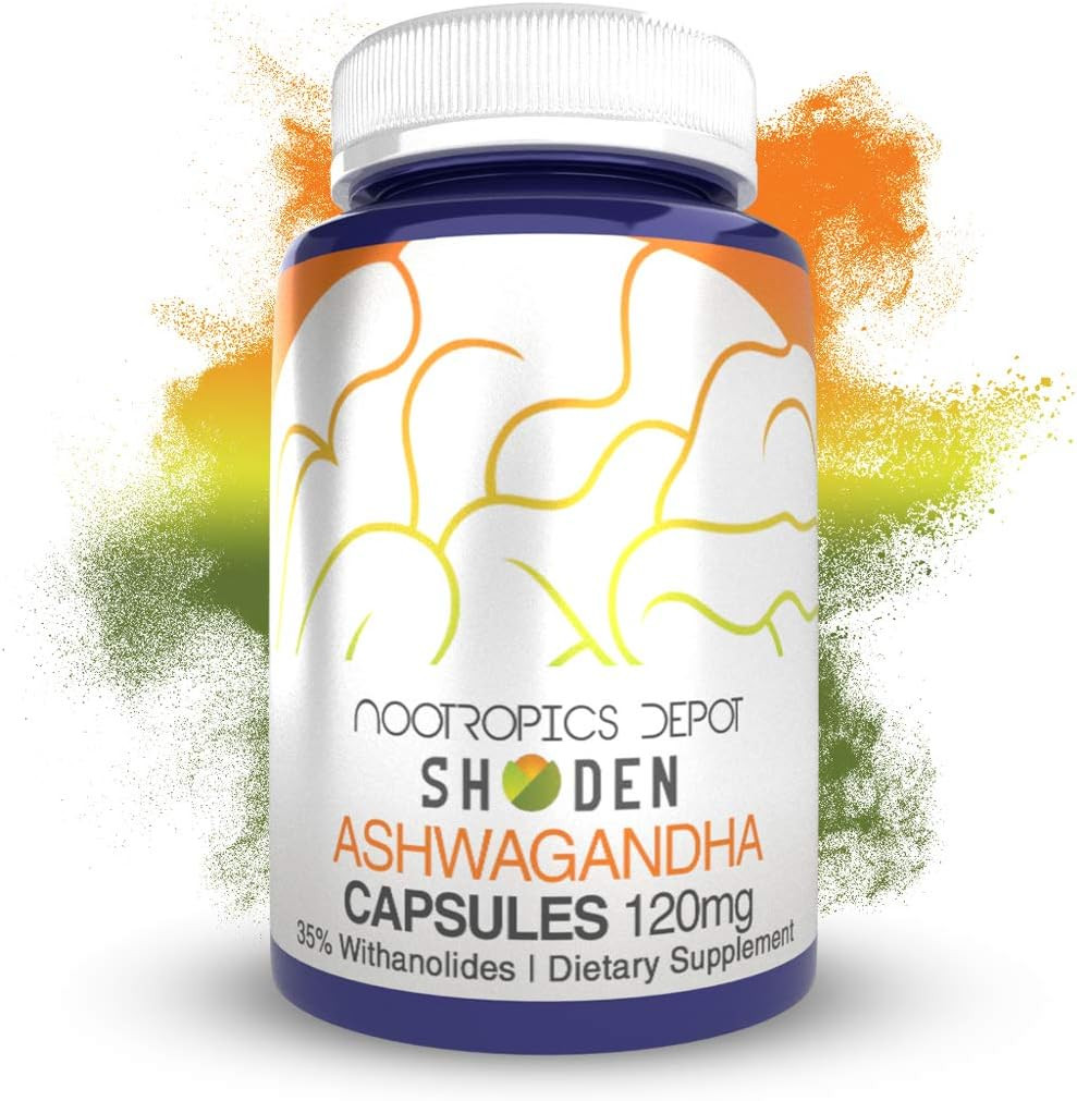 Shoden Ashwagandha Extract Capsules | 120Mg | 30 Count | 35% Withanolides
