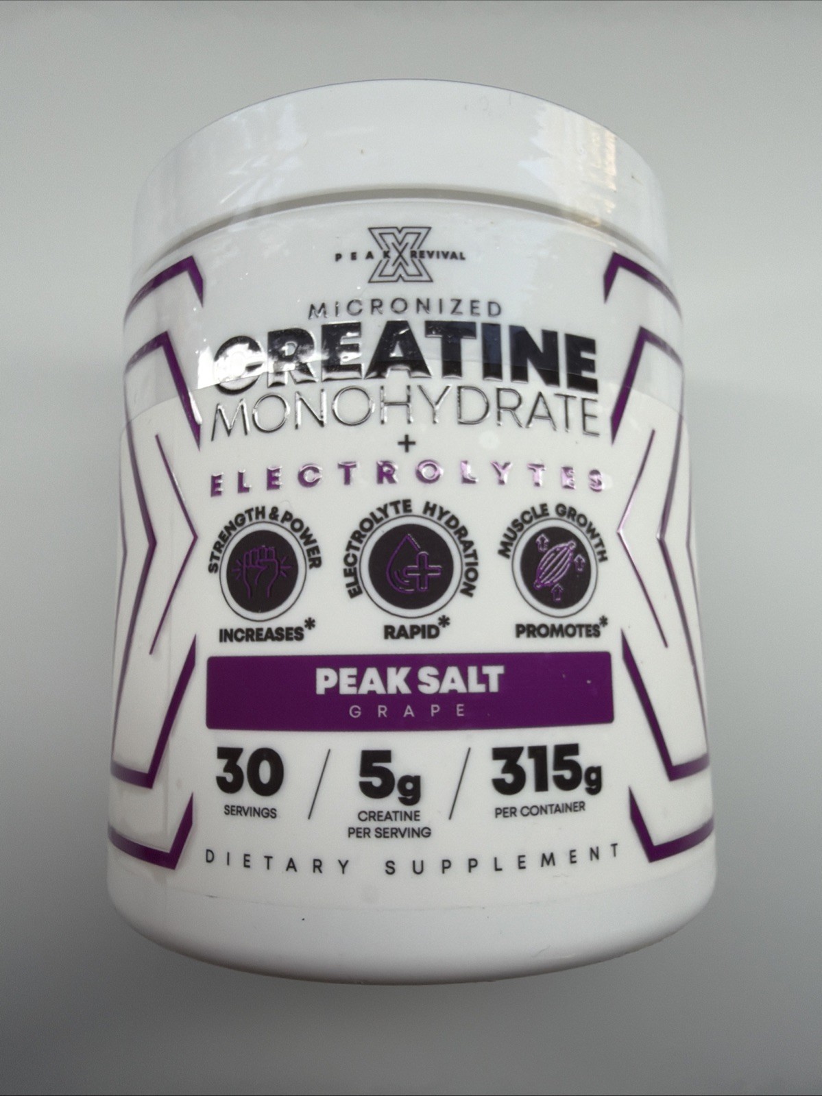 Peak Revival-X Creatine Monohydrate Electrolytes Powder grape 315g