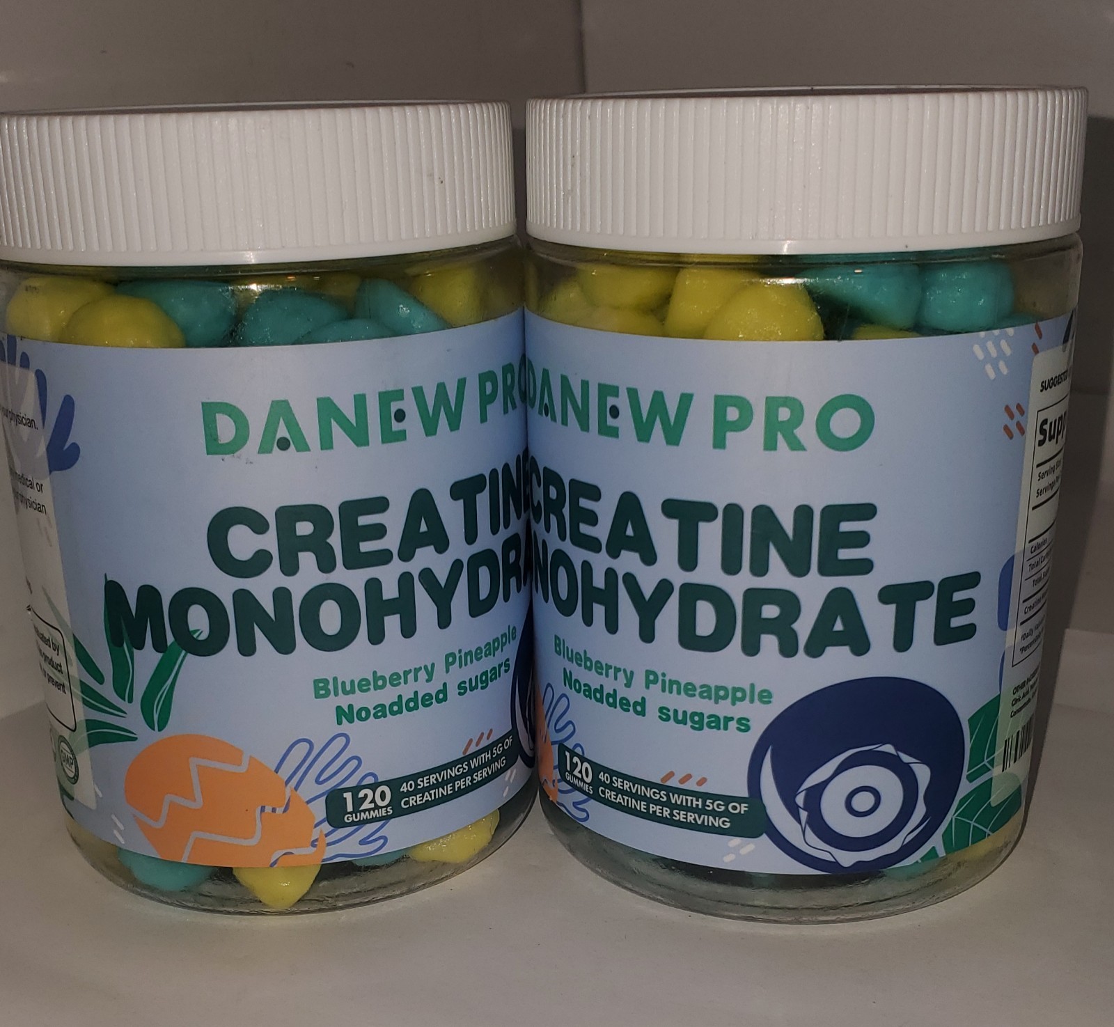 2/Creatine Monohydrate Gummies for Men & Women, Creatine Monohydrate for Muscle