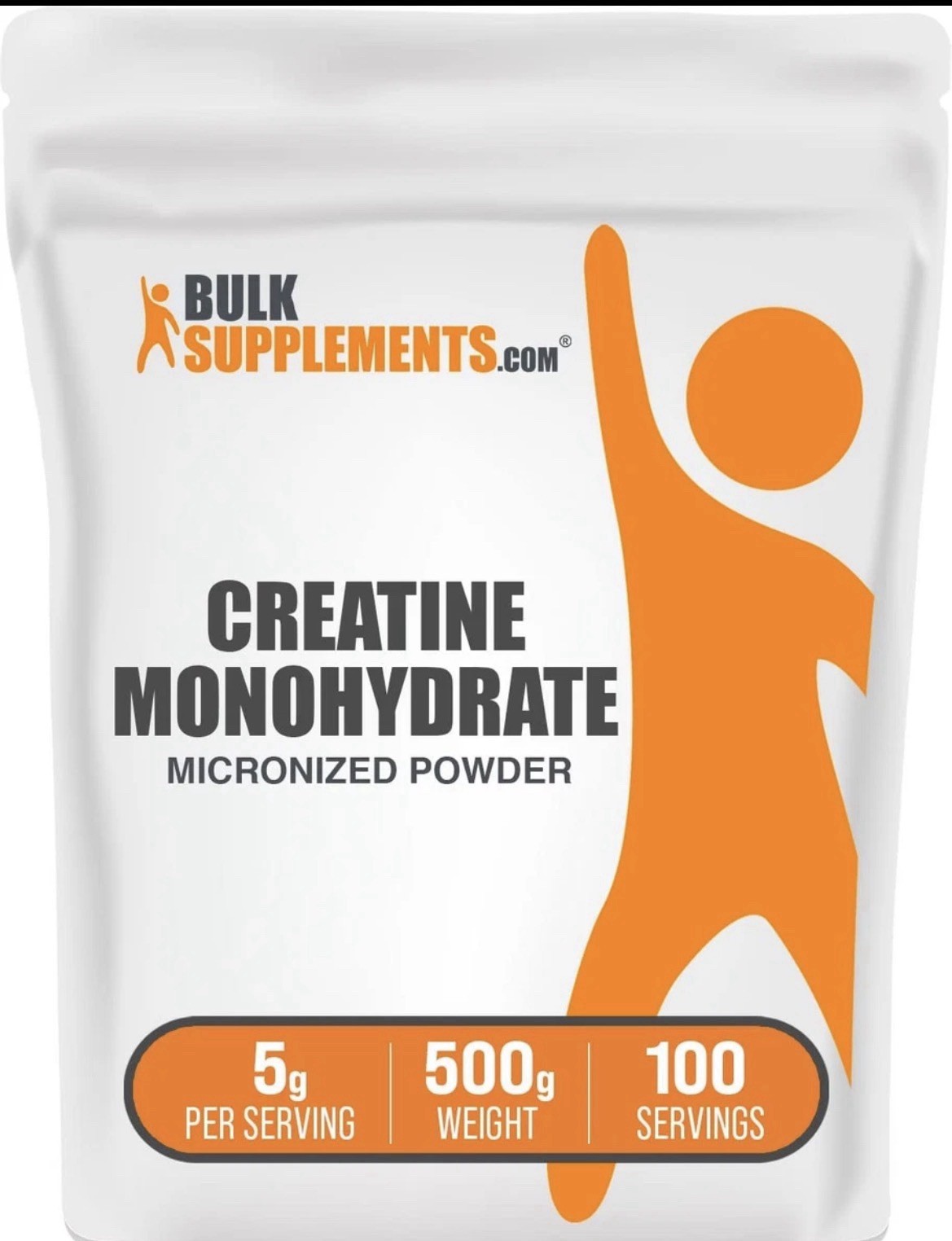Micronized Creatine Monohydrate Powder – Pure, Gluten Free, 500G (1.1 Lbs)