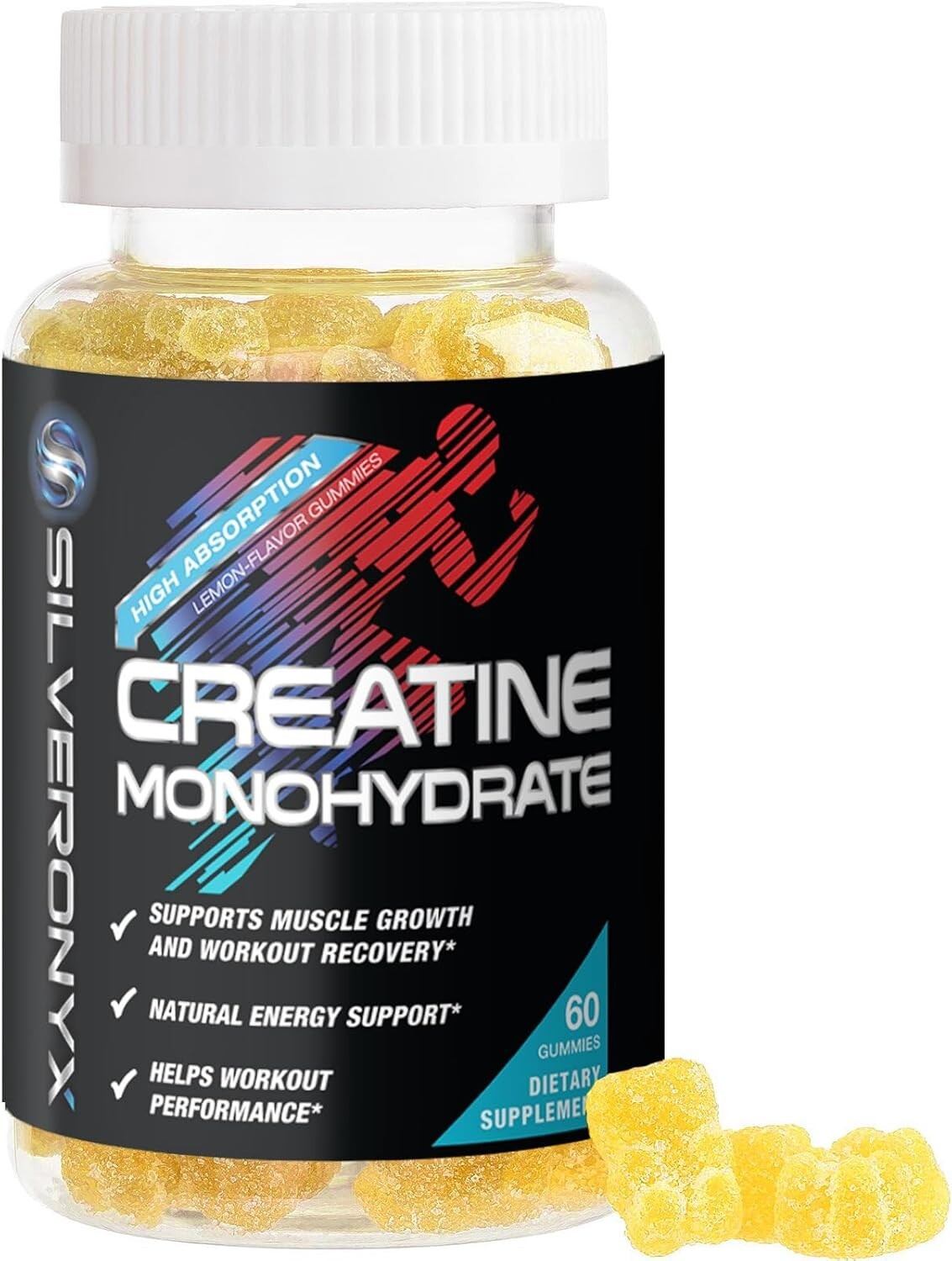 Creatine Monohydrate Gummies 2000mg for Men & Women – Sugar Free Chewables