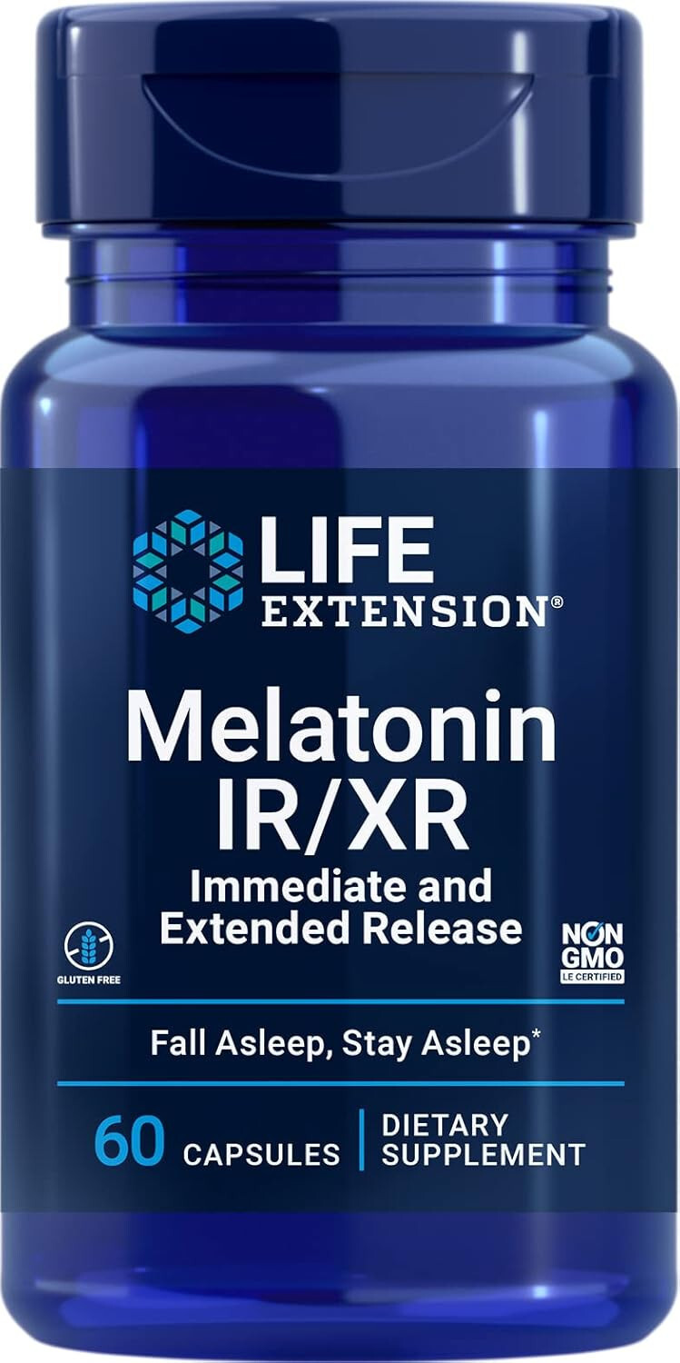 Life Extension Melatonin IR/XR 60 capsules – 2PACK