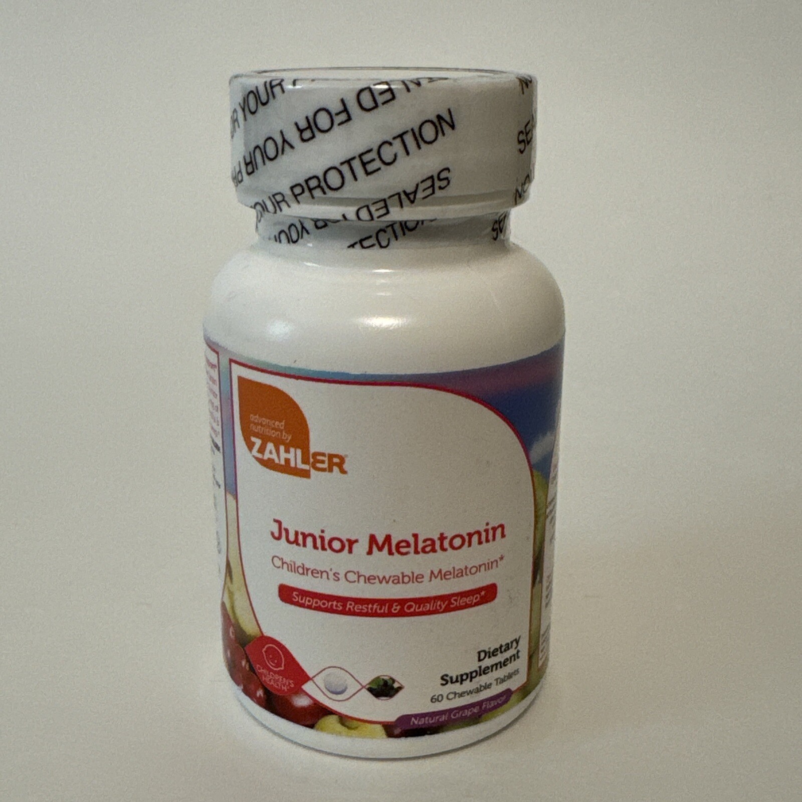 Zahler Kids Melatonin Fast-Acting Chewable Sleep Support Supplement – 60 Tablets