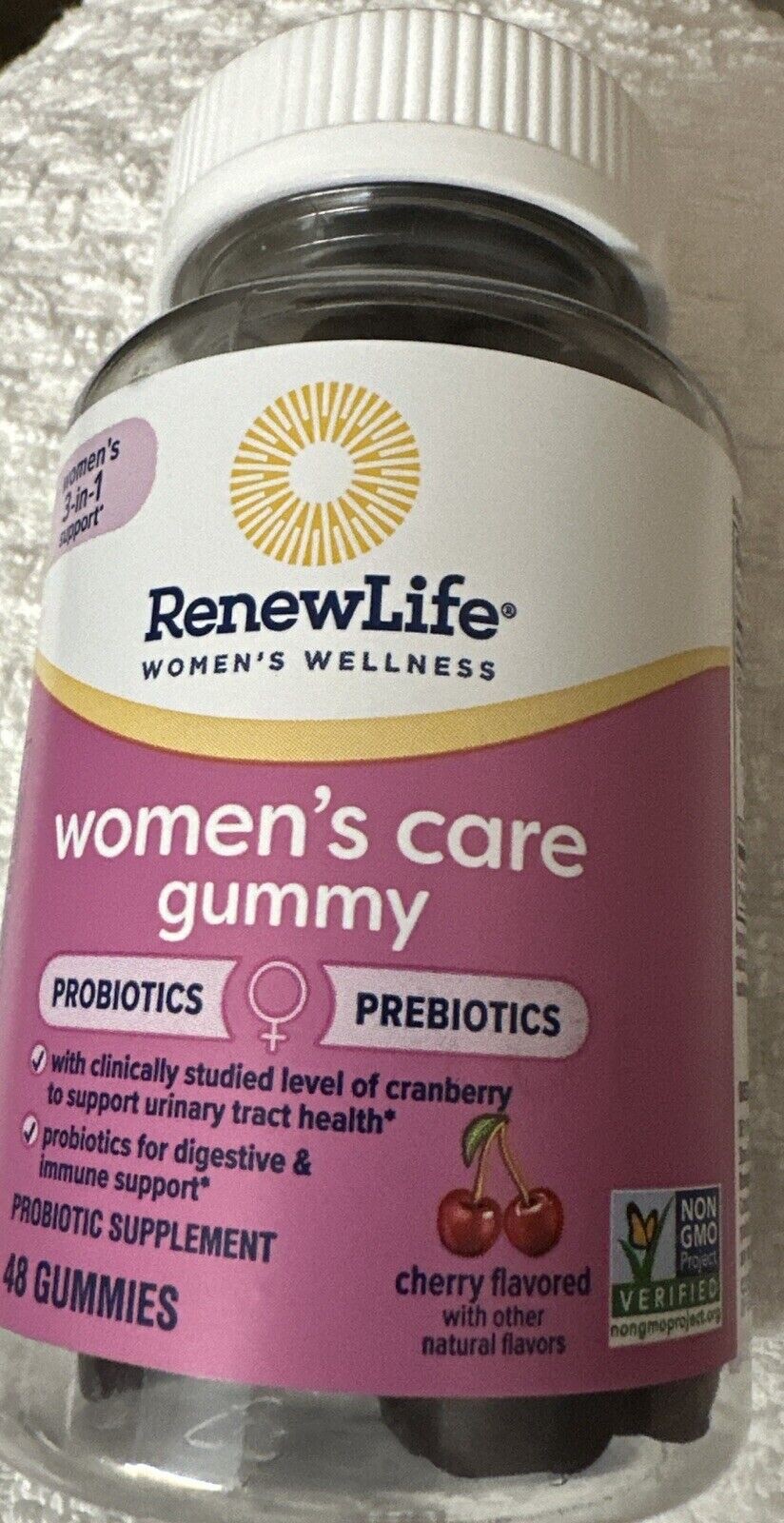 RenewLife Women’s Care  Probiotics 48 Gummies Cherry Flavor Womens 11/25+