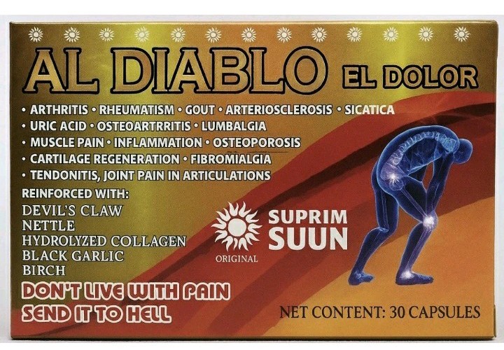 Al diablo el dolor capsules glucosamine shark cartilage turmeric collagen