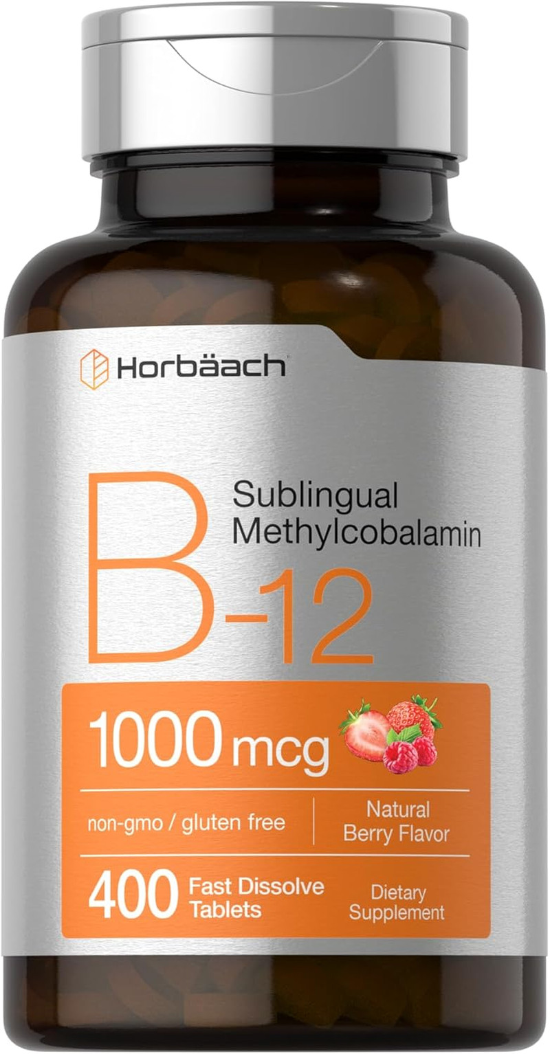 Vitamin B12 1000 Mcg Sublingual | 400 Fast Dissolve Tablets | Methylcobalamin Su