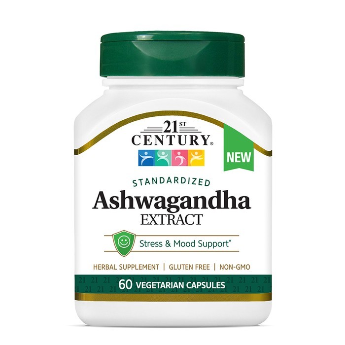 21st Century Standardized Ashwagandha Extract Vegetarian Capsules 60ct