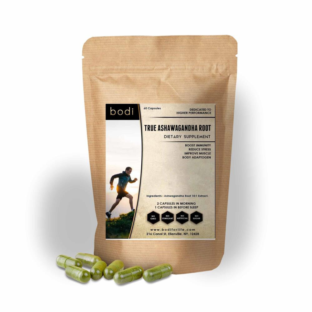 True Ashwagandha Root Capsule 100% Pure Natural Hand Crafted