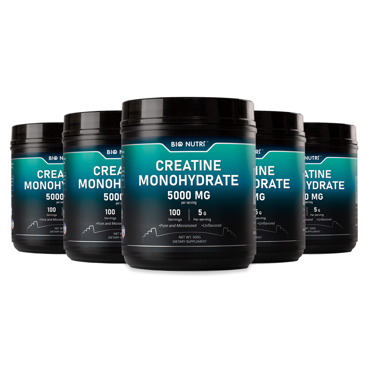 Bulk Creatine Monohydrate Micronized Powder 500Gram, 5000mg Per Serving