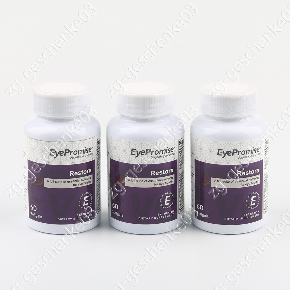 EyePromise Restore Supplement-Complete Macular Health Formula-60 Softgels 1-3pcs