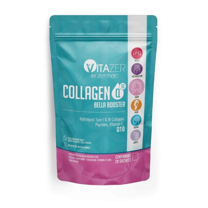 Zermat Collagen Q10 Bella Booster – 28 Sachets.     FREE SHIPPING