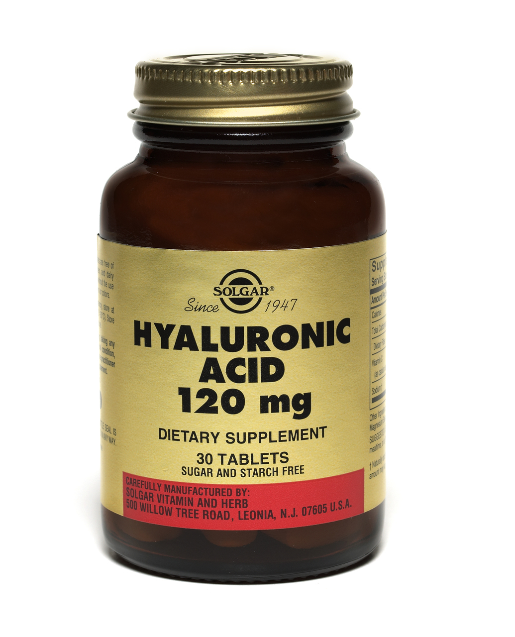 Solgar Hyaluronic Acid 120mg 30 Tablets