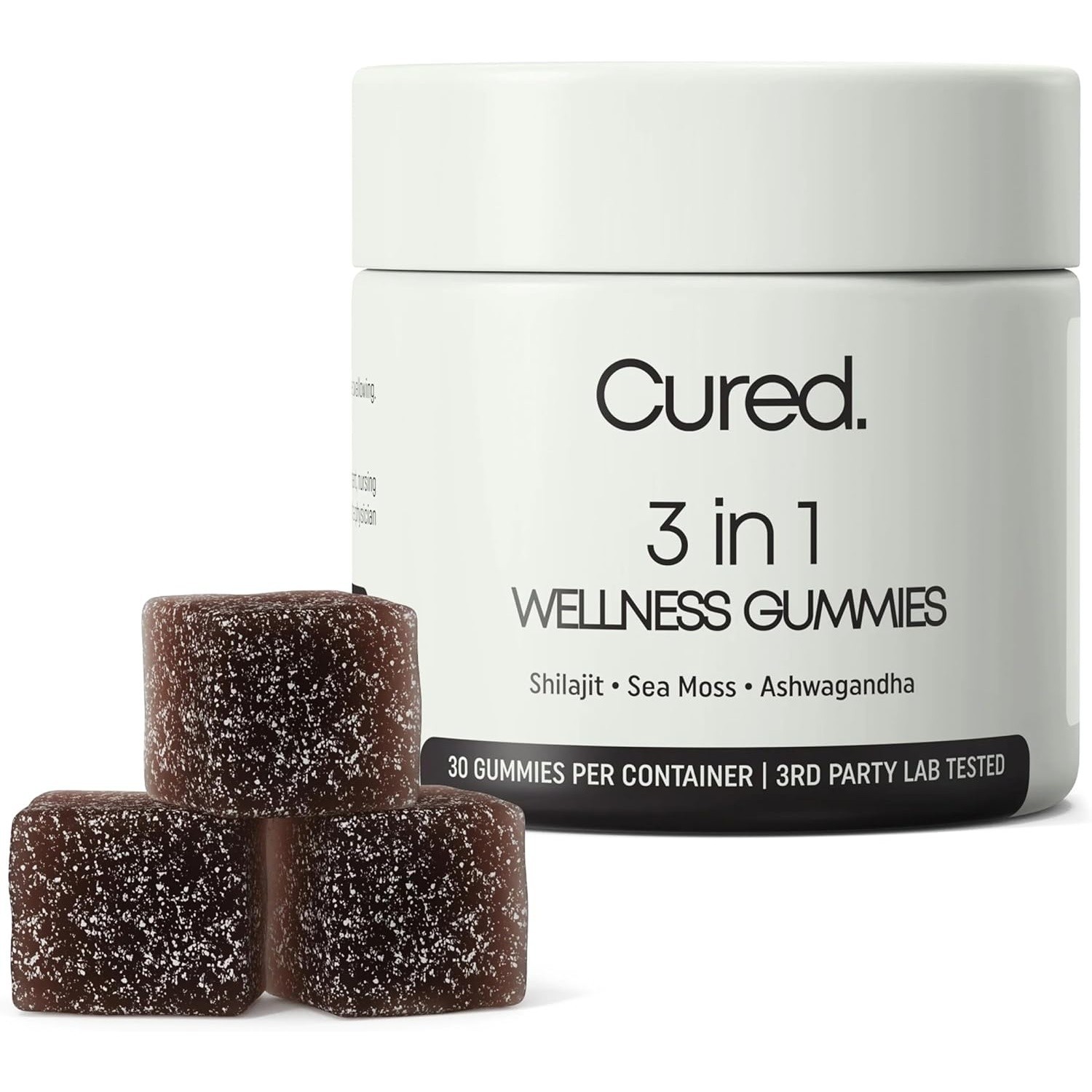 Cured 3 in 1 – Pure Himalayan Shilajit Gummies for Men & Women | Sea Moss Ashwag