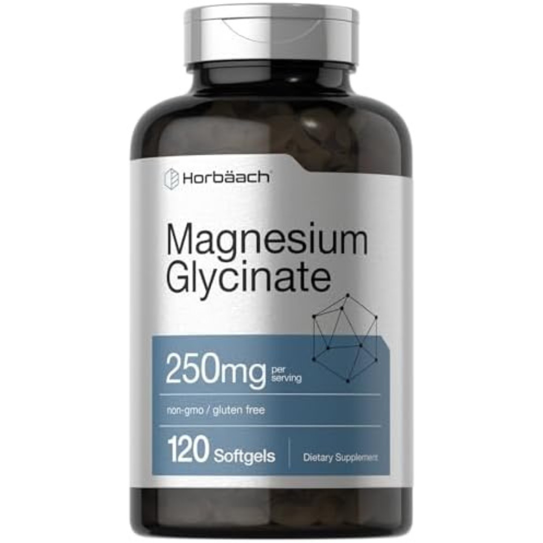 Magnesium Glycinate | 250mg | 120 Capsules | Buffered & Chelated | by Horbaach