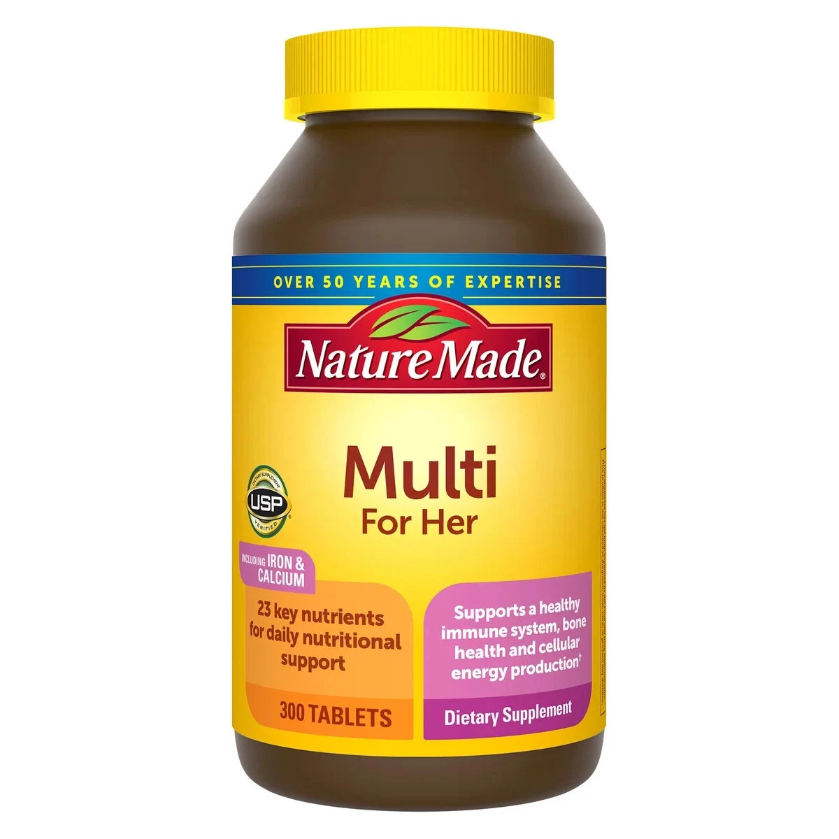 Nature Made Multi For Her 300 Tablets Large Value Size Bottle   EXP 07/2027