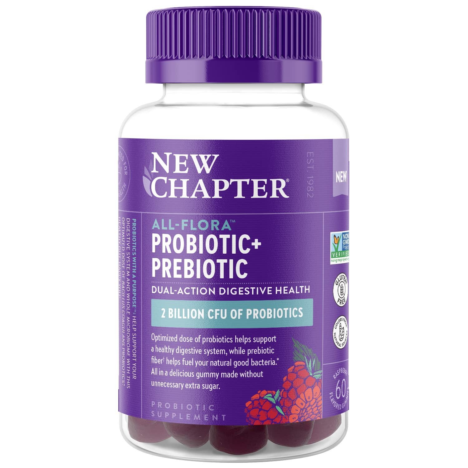 New Chapter ALL-FLORA PROBIOTIC+PREBIOTIC DUAL-ACTION 60ct Exp. 1/27
