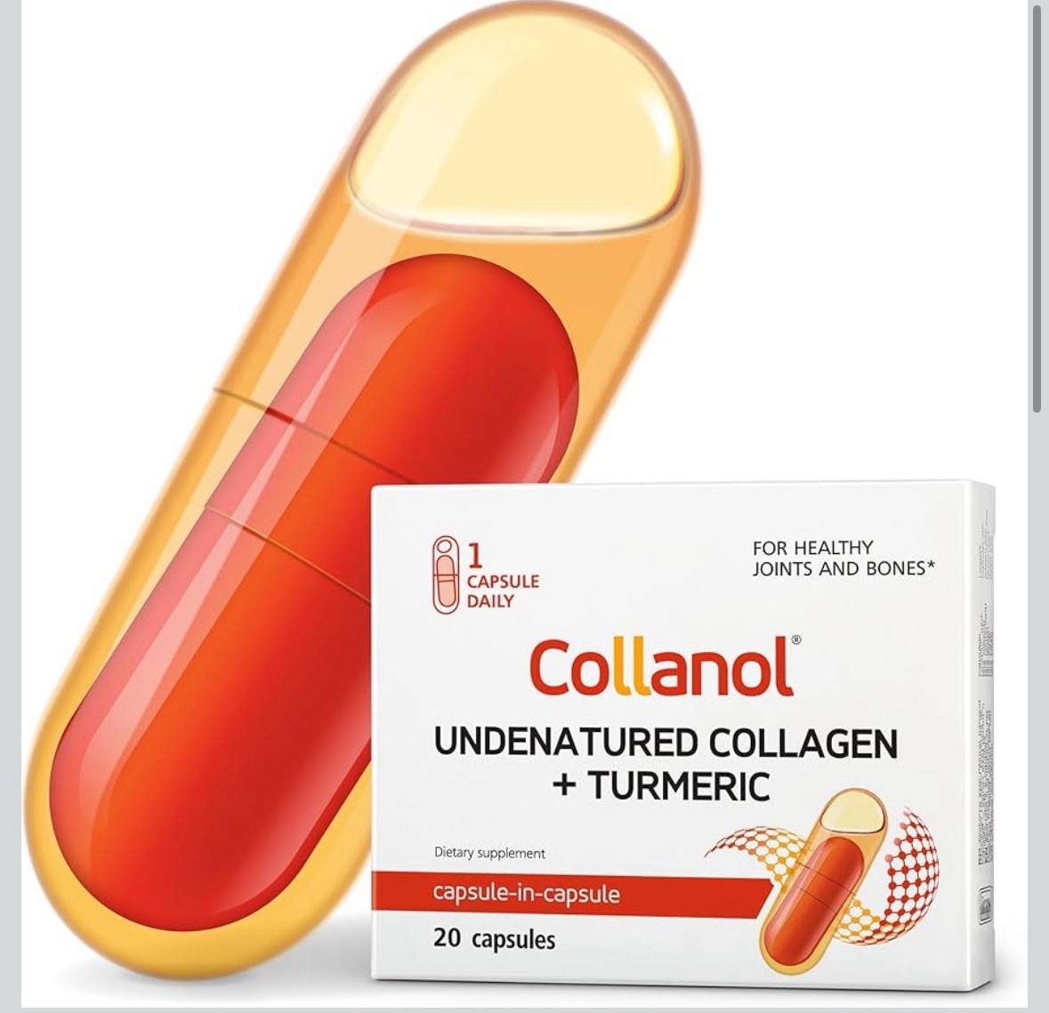 3D Collagen Turmeric Micelle Liquid Capsule Joint Care Supplement 1/Day Lab Test
