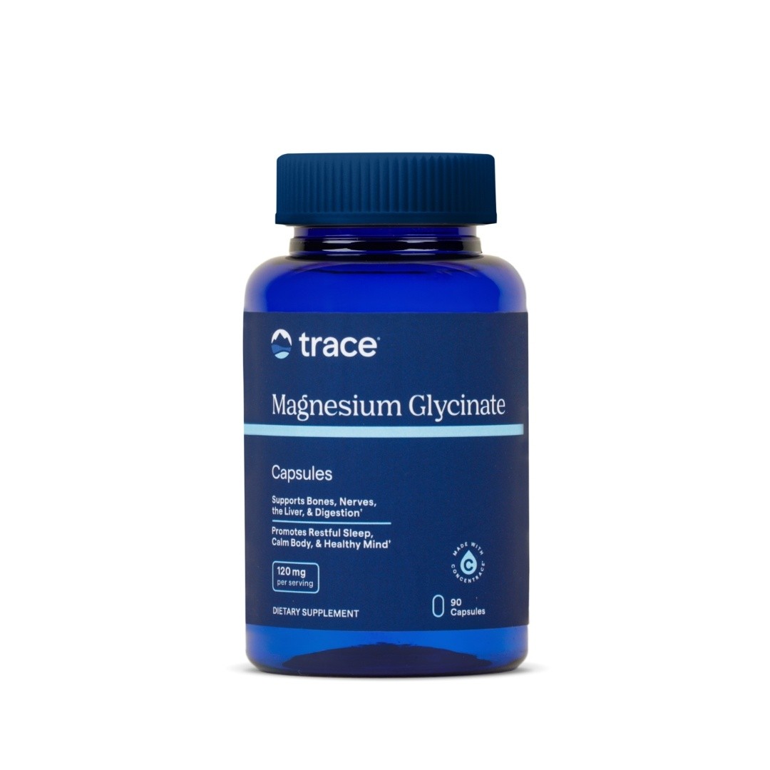 Trace Minerals Magnesium Glycinate 90 Capsules Gentle Sleep Relaxation 90 Svgs