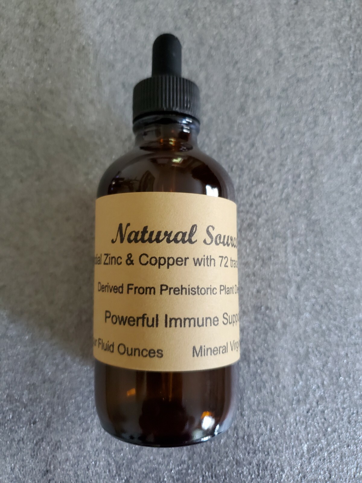 Natural Source Colloidal Zinc & Copper with 72 trace minerals – Two oz dropper