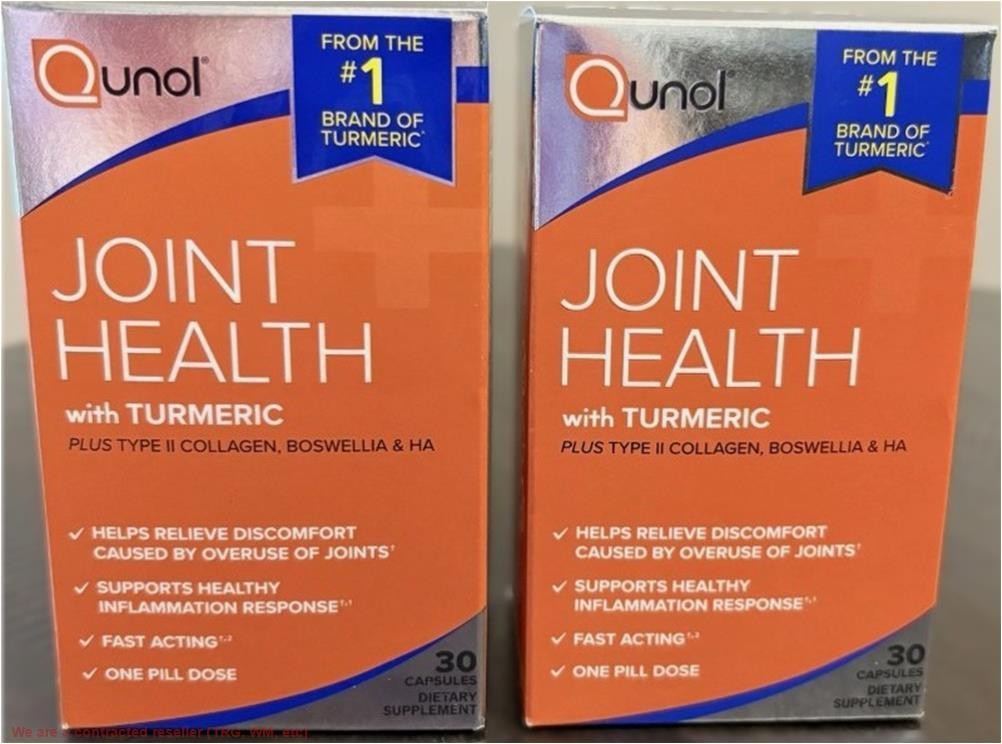 2 PACK!!!! Qunol Joint Comfort 410mg Turmeric 30 Ct EXP:05/26 *SEE DEAL!!!*