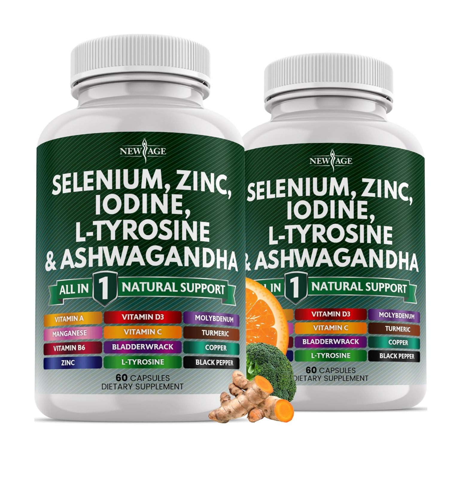 Selenium, Zinc, Iodine, L Tyrosine, Ashwagandha – Supplement for Women !!!!!!!!!