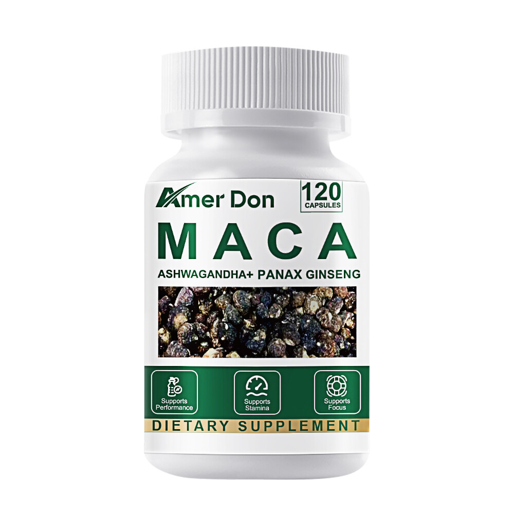 Black Maca 120 Capsules – Natural Energy Boost, Vitality & Performance Enhancer
