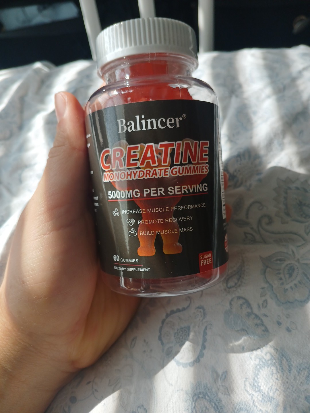 Creatine Monohydrate Gummies Sugar-Free 60 Gummies