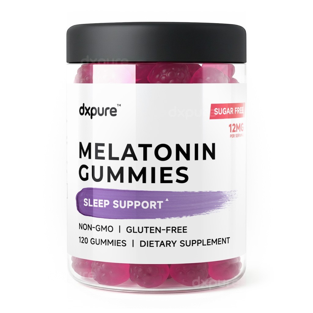 Melatonin Gummies – 120 Gummies – 12mg – Sleeping Aid Extra Strength Sugar Free