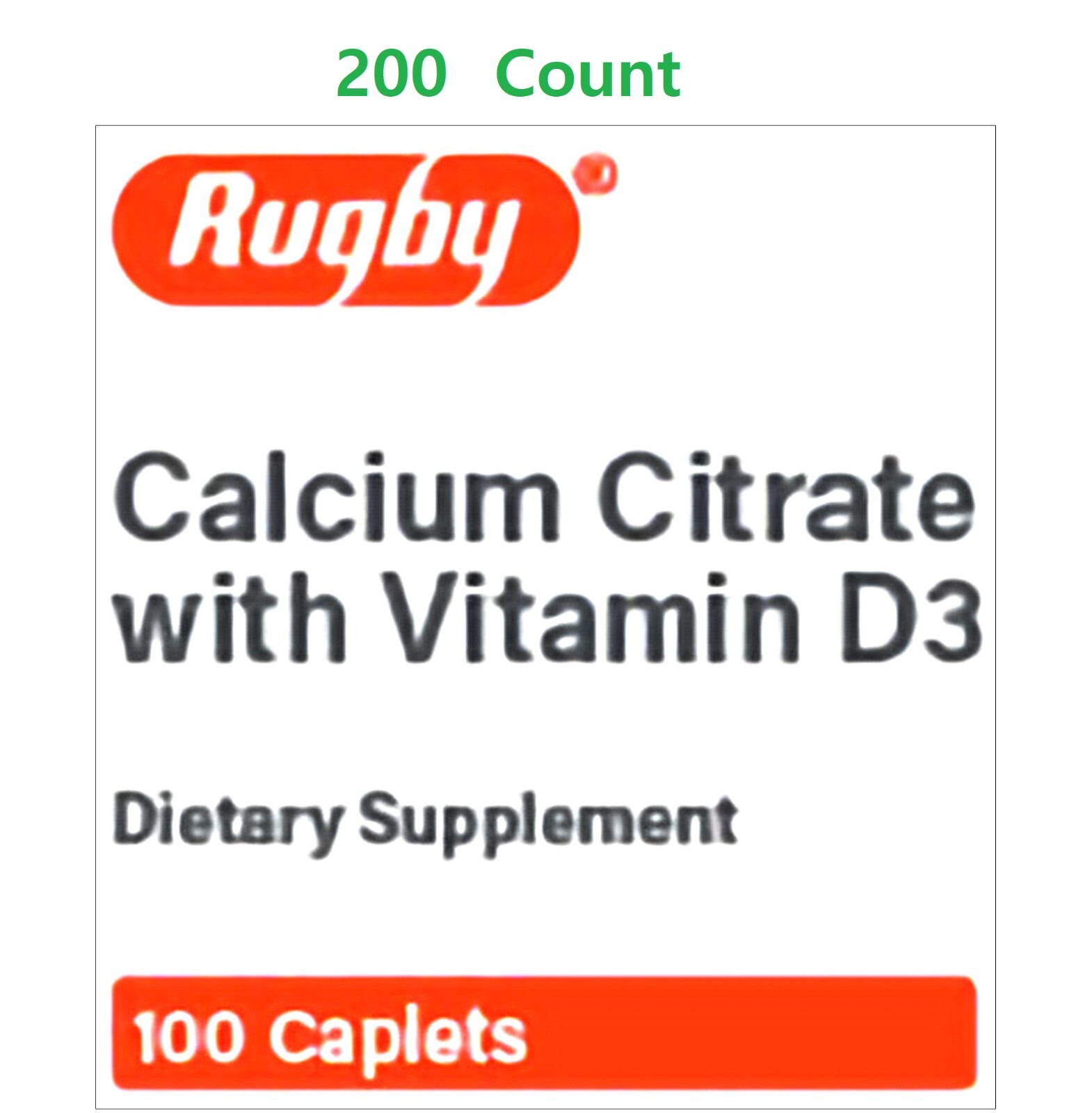 Calcium Citrate / Vitamin D3 315 mg – 5 mcg Supplement Joint bones, 200 Tablet