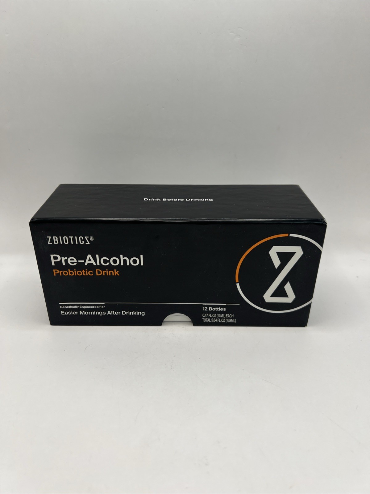 ZBiotics Pre-Alcohol Probiotic Drink, Feel Better After Drinking 12 Pack, 0.47