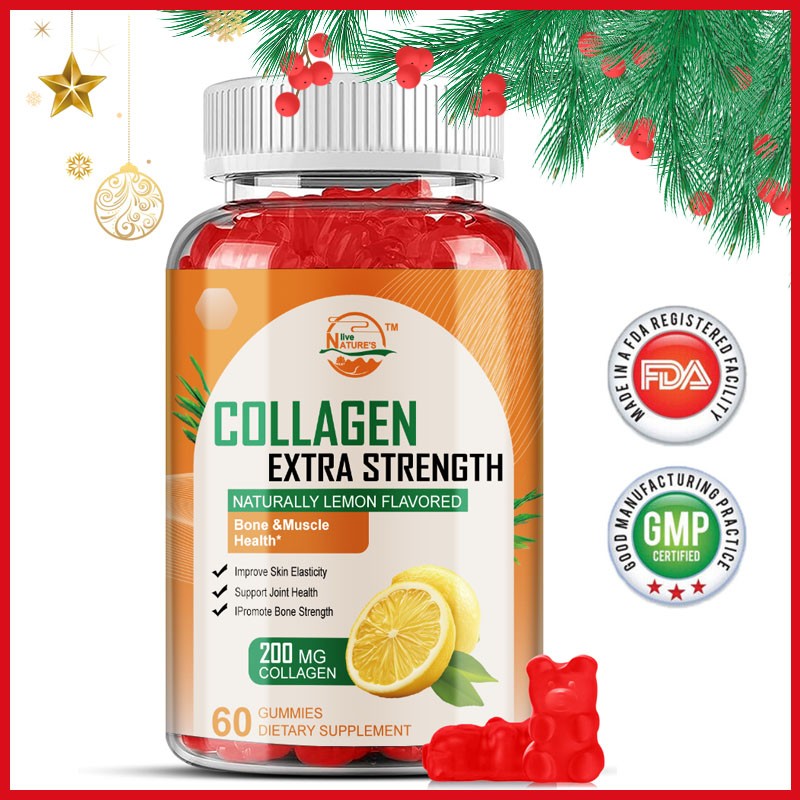 Vegan Collagen Gummies 200mg with Biotin – Boost Skin Health & Joint Support 60p