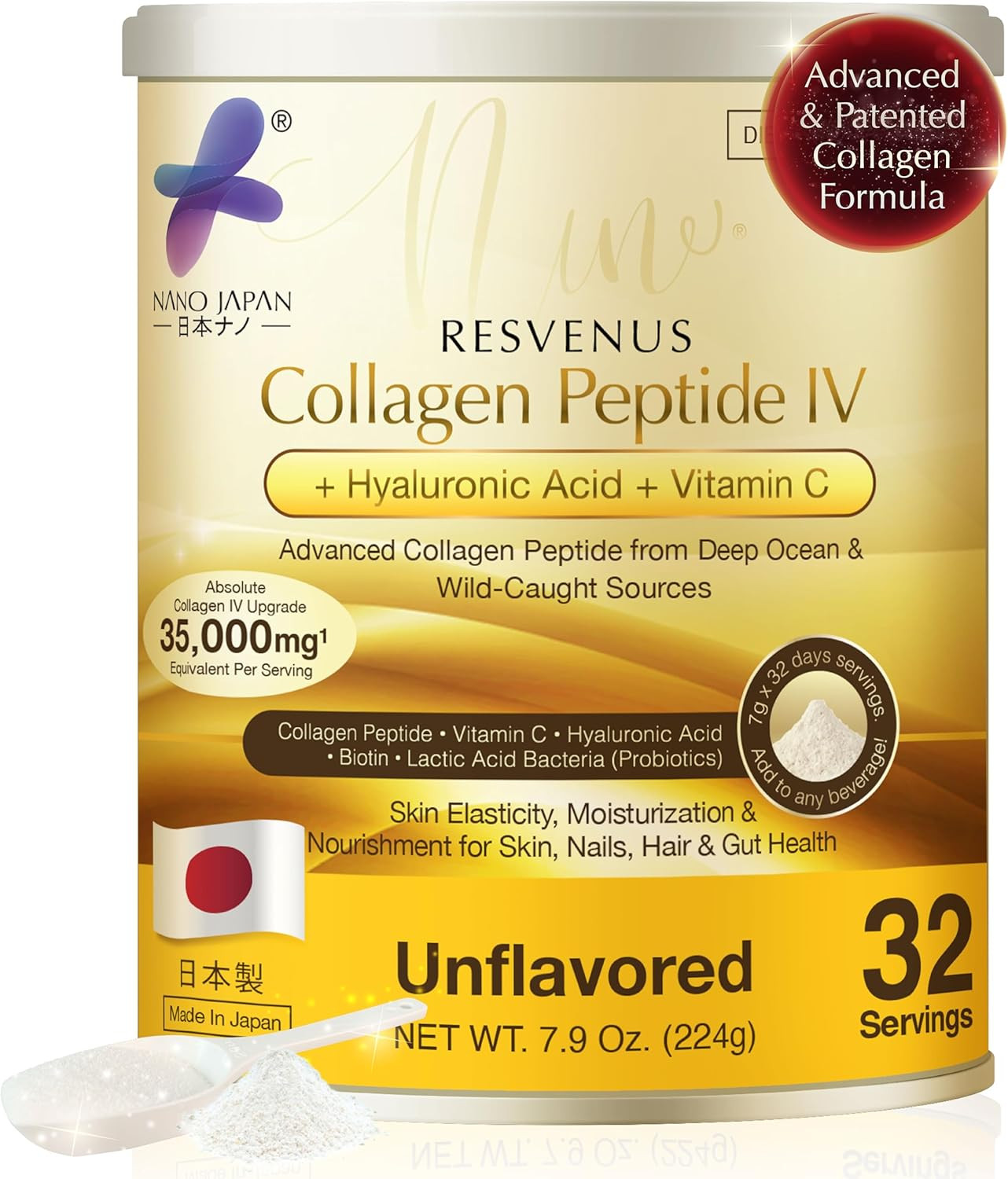 Collagen Peptide IV – Daily Beauty Supplement Formula, Japanese 6-In-1 Beauty Po