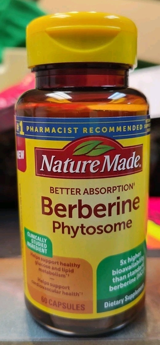 Nature Made Berberine Phytosome 60 Capsules EXP. 03/2027