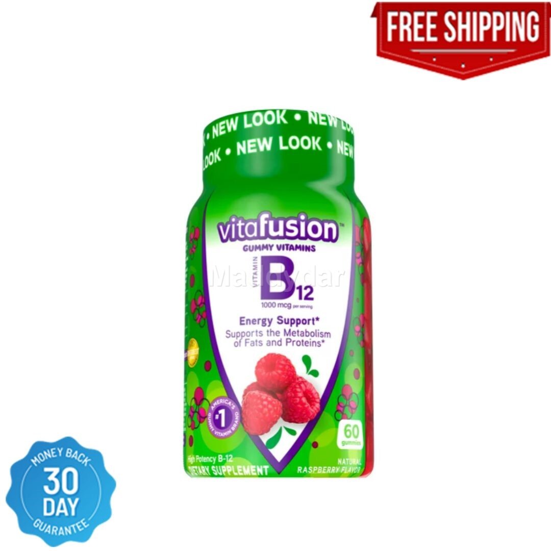 Vitamin B-12 1000 mcg Gummy Energy 60 Ct Supports Metabolism of Fats & Proteins