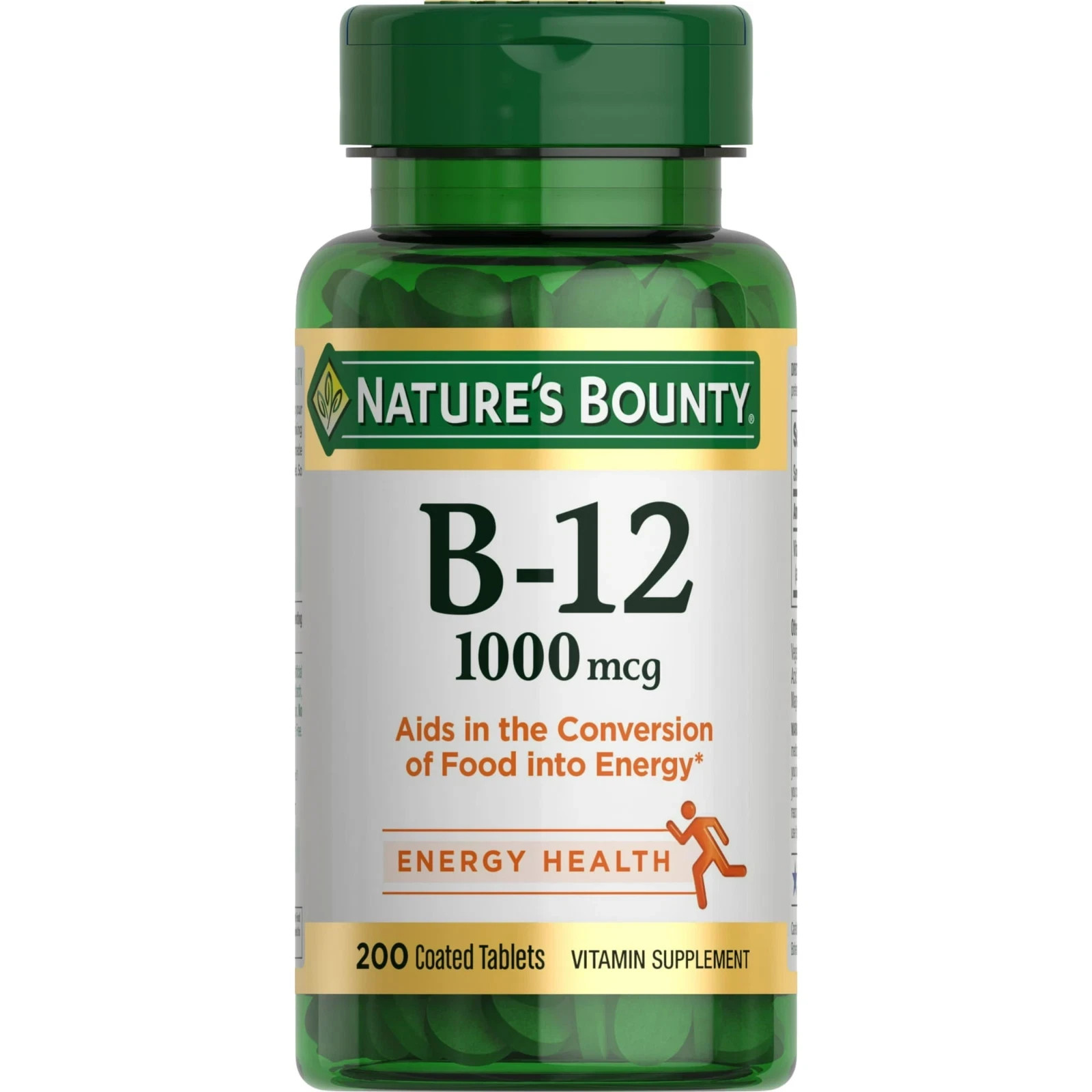 Nature’s Bounty Vitamin B12 Tablets, 1000 Mcg, Vitamin Supplement, 200 Count