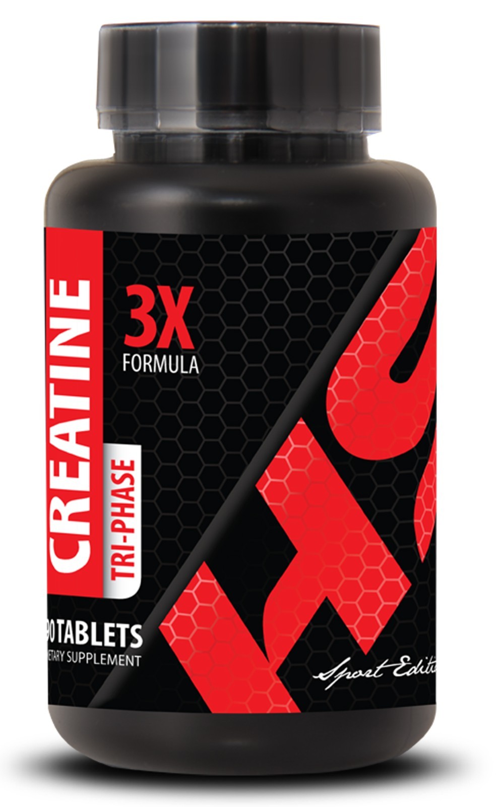 Creatine Monohydrate Capsules Tri-Phase 5000mg Muscle Growth (1 Bottle, 90 Tab)