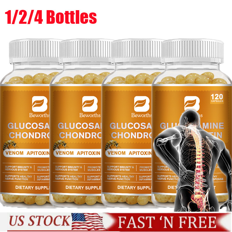 120 capsules Glucosamine Chondroitin MSM Triple Strength Joint Support 1-4Packs