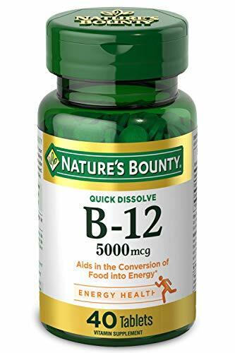 Vitamin B12 by Nature’s Bounty- Quick Dissolve Vitamin Supplement- Supports Ener