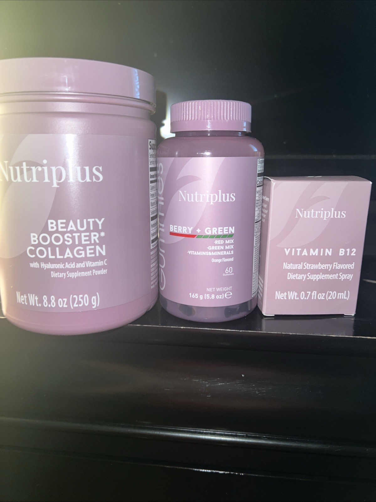 Set Collagen Powder Unflavored And Berry Green Gummy’s And Vitamin  B 12