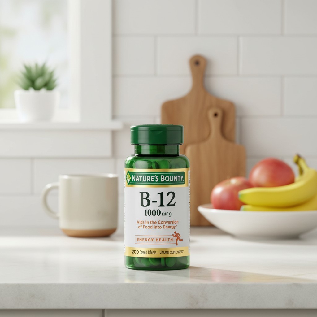 Vitamin B12 Energy Boost Supplement 200 Count  Gluten Free