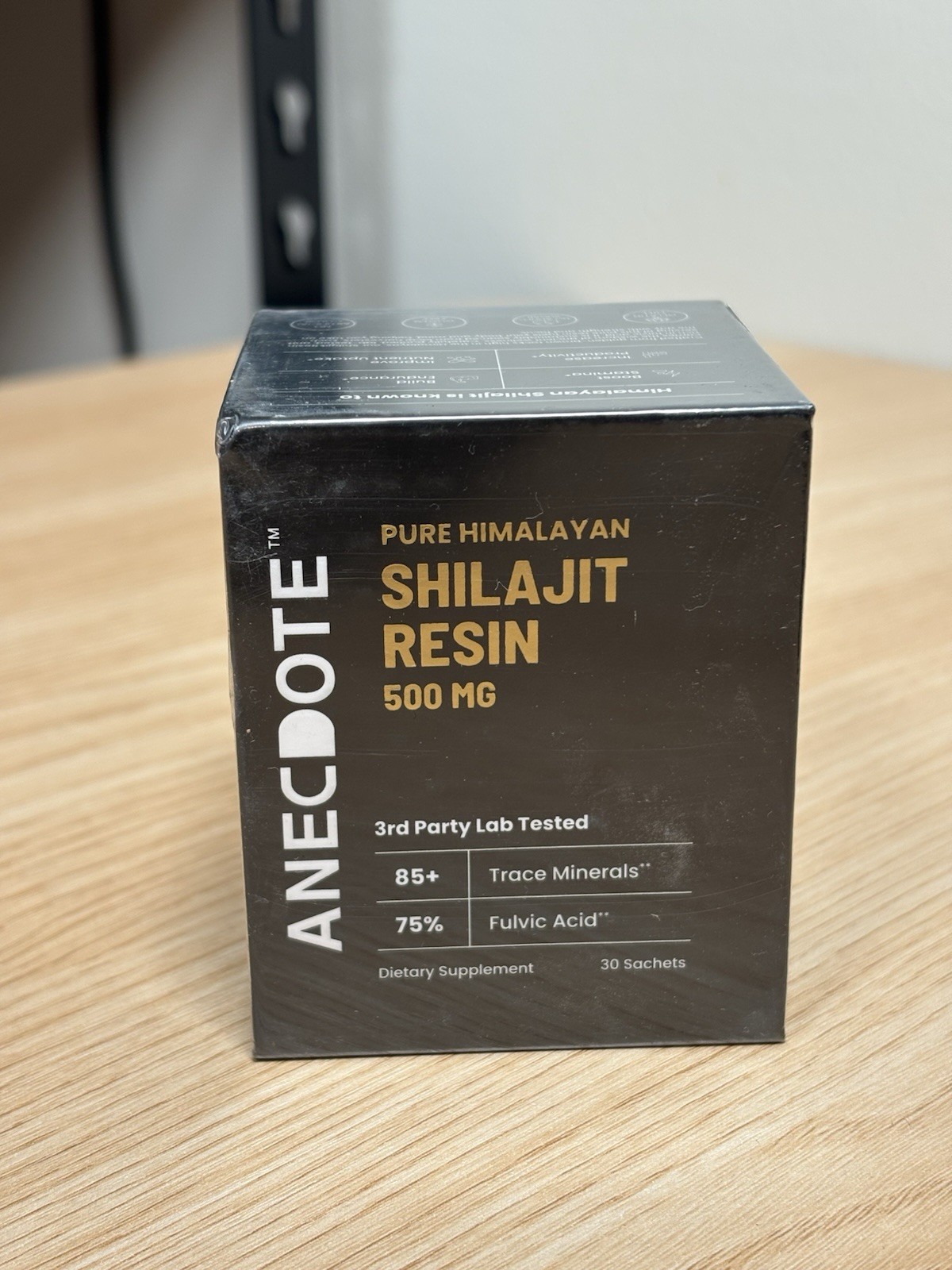 Anecote Pure Himalayan Shilajit Resin 30g 75% Fulvic Acid 85+ Minerals New