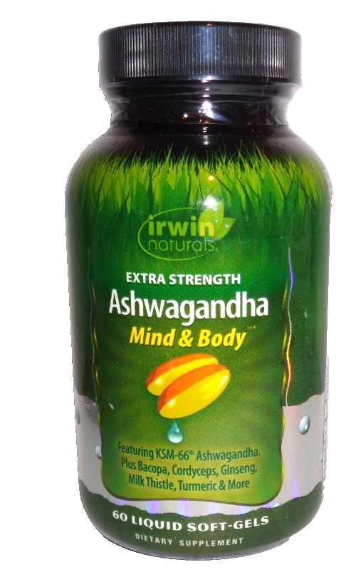 Irwin Naturals Extra Strength Ashwagandha Mind & Body Support 60 Softgels