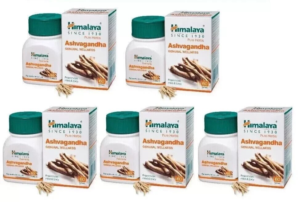 5 x Himalaya Ashwagandha Ashvagandha For General Wellness & Immunity 300 Tabs