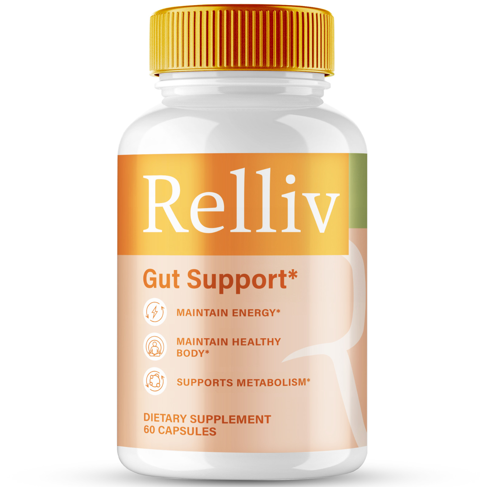Relliv Capsules, Advanced Formula for Probiotic and Gut Health Support 60ct