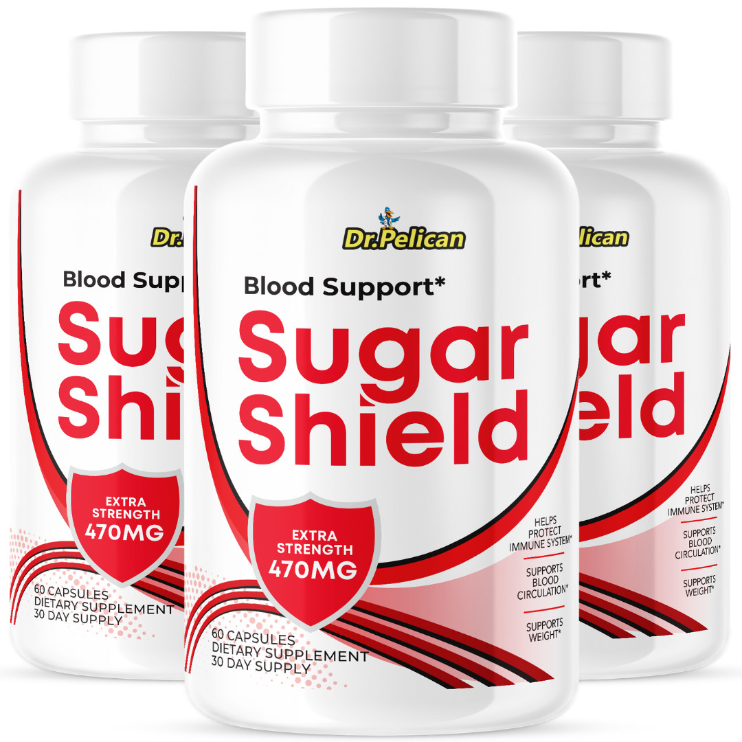 Sugar Shield – Blood Support- 3 Bottles- 180 Capsules