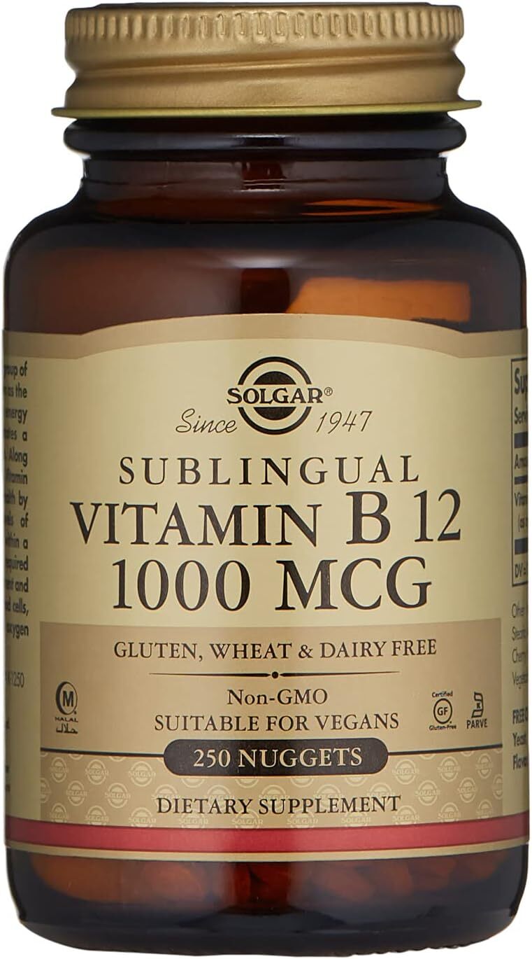 Solgar Sublingual Vitamin B 12 1,000 mcg 250 Ct Pack of 3