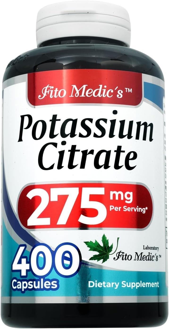 Citrato De Potasio Mineral Altamente Absorbible 400 Caps Non Gmo Vegan Ys New…