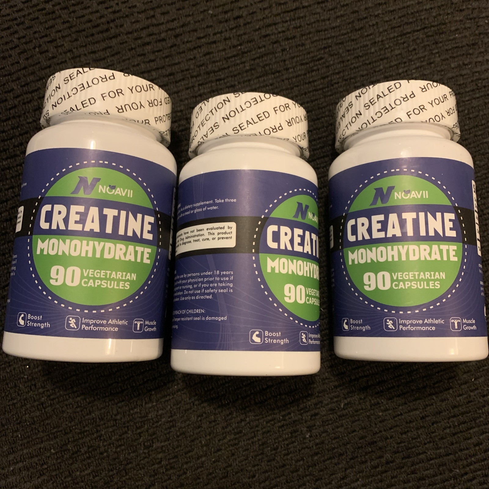 3 – NoavII Creatine Monohydrate Muscle Gain 270 Capsules Exp. 07/2026