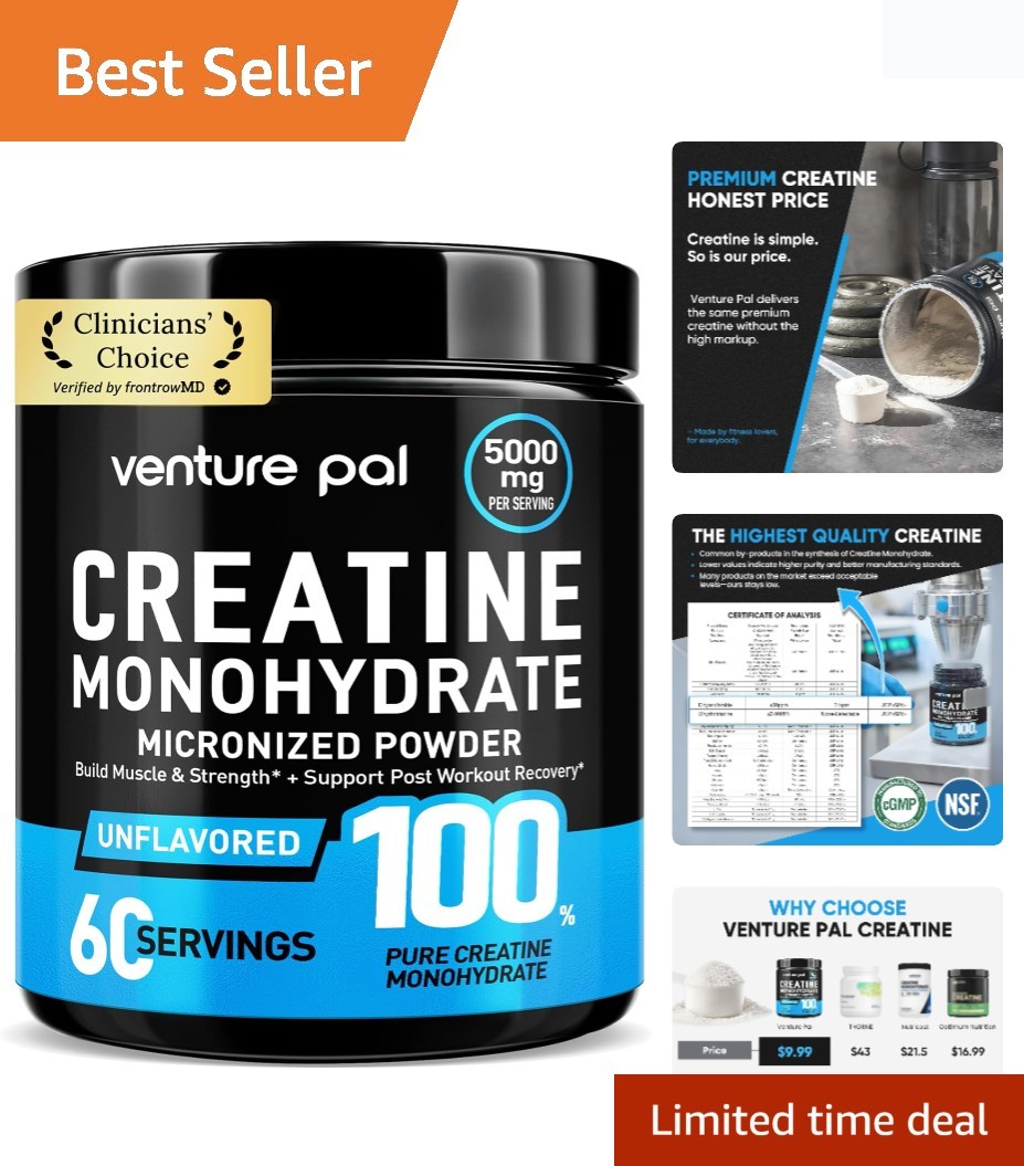 Unflavored Micronized Creatine Monohydrate –  & Gluten Free